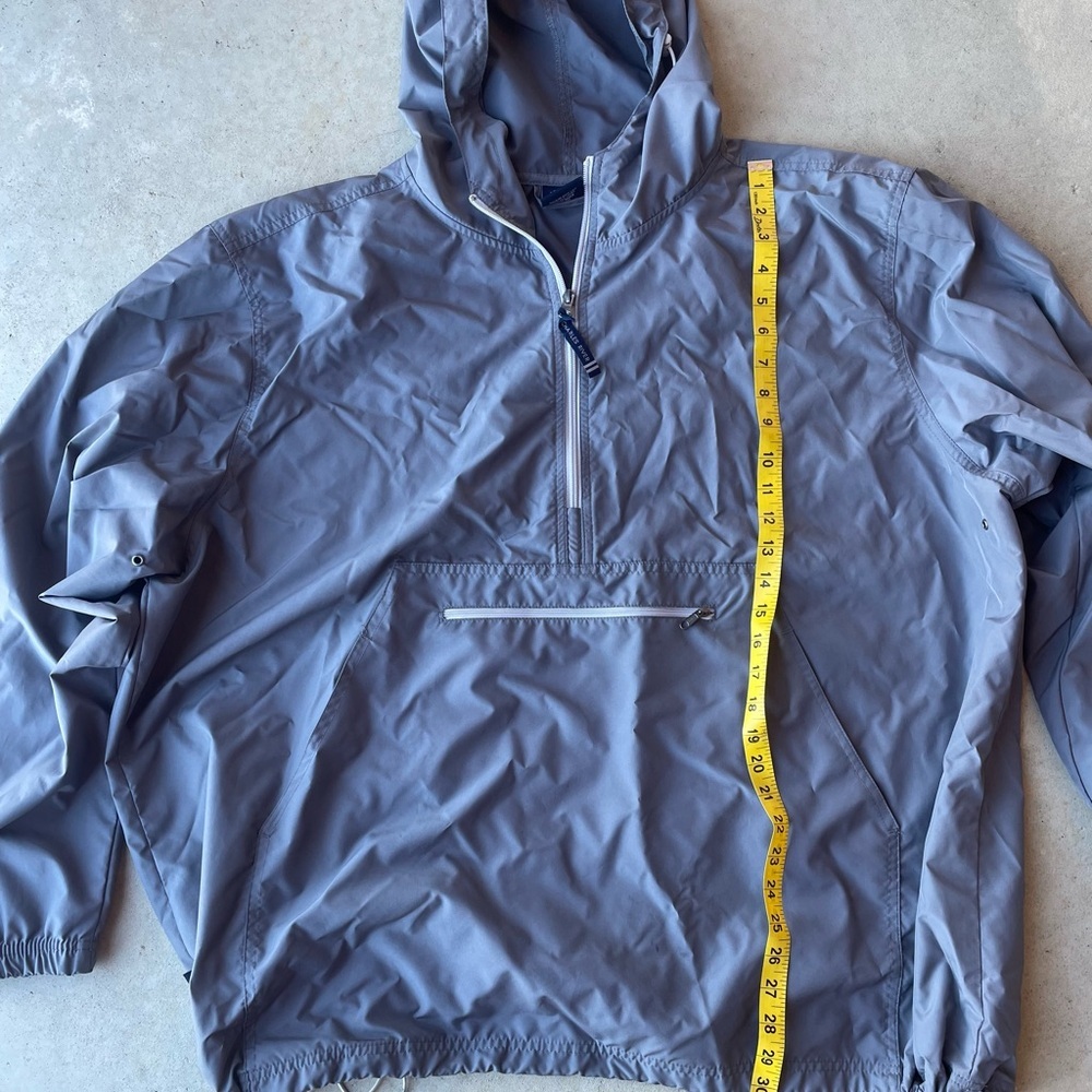 Charles River Apparel Pack-N-Go Pullover Grey Windbreaker Size XXXL - Picture 5 of 10